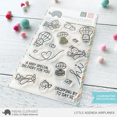 Mama Elephant Clear Stamps - Little Agenda Airplanes